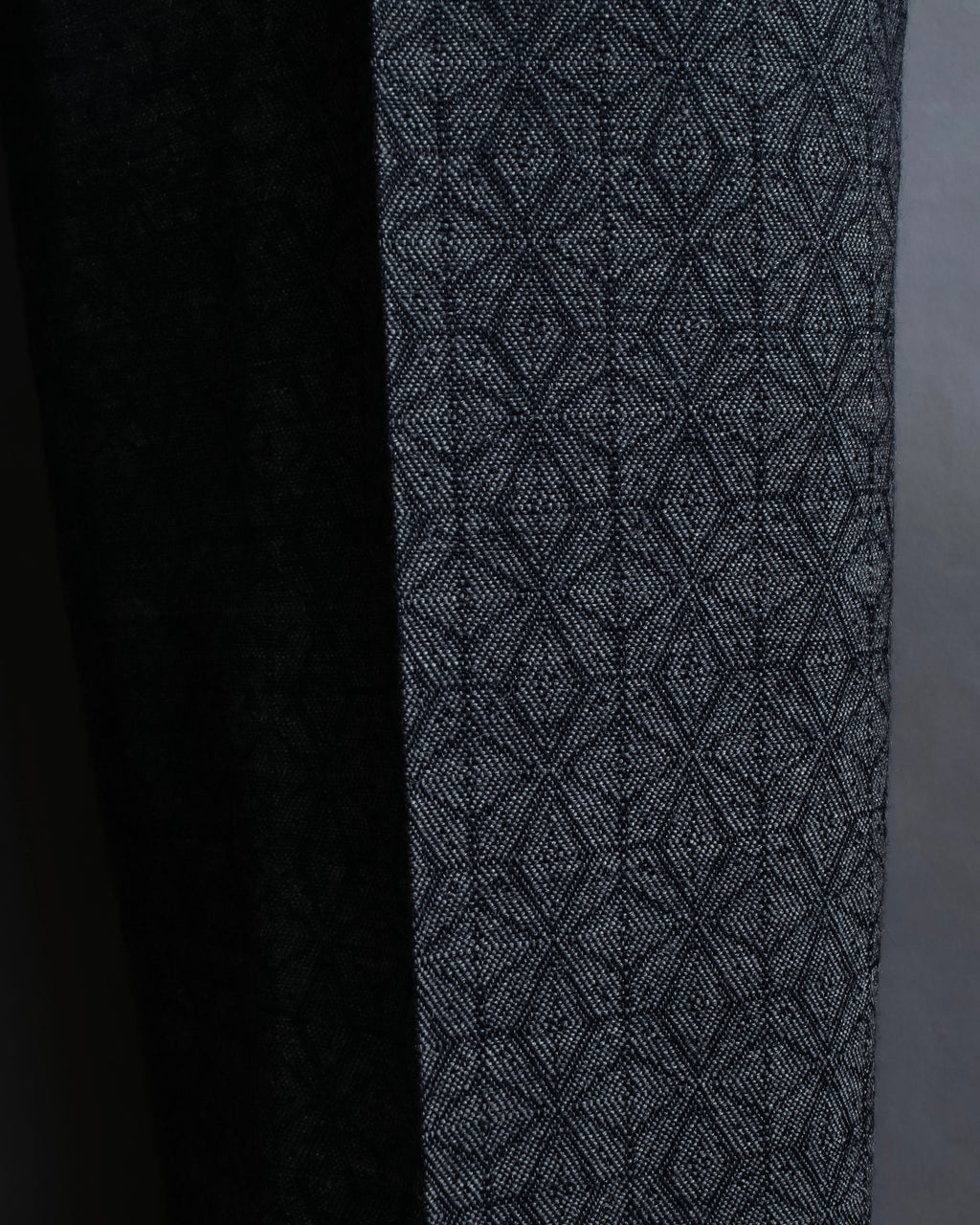 "Maison Martin Margiela" Geometric pattern high waist slim slacks