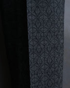 "Maison Martin Margiela" Geometric pattern high waist slim slacks