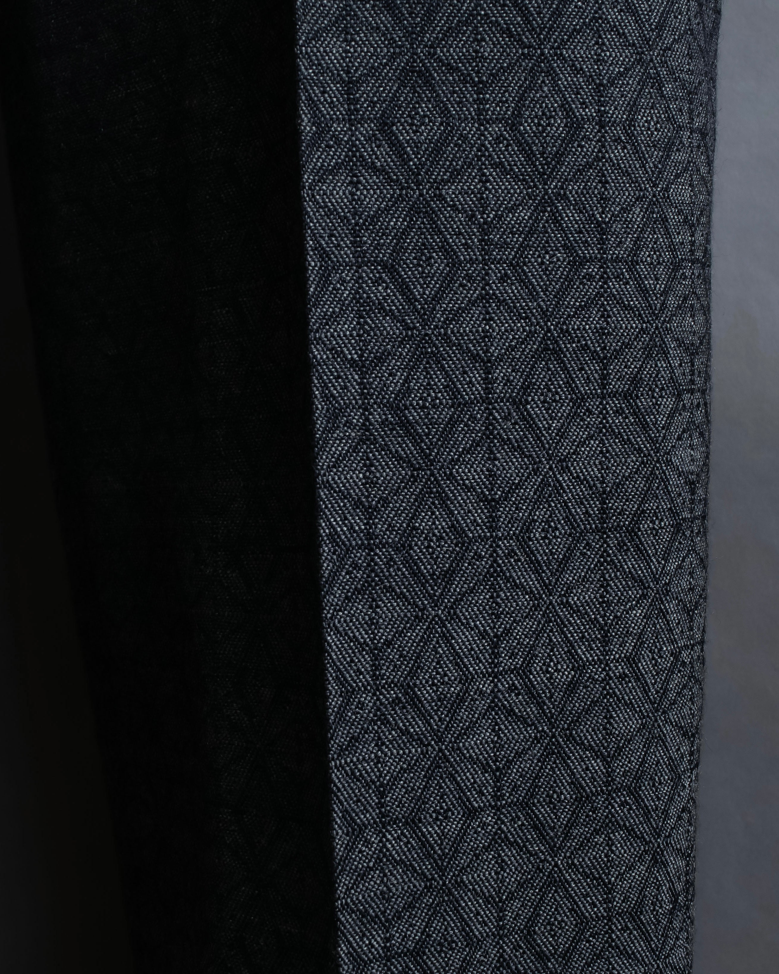 "Maison Martin Margiela" Geometric pattern high waist slim slacks