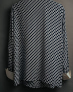 "Christian Dior" 80's-90's Striped silk blouse