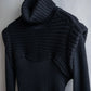 "FENDI" Bustier docking shape ribbed turtleneck knit