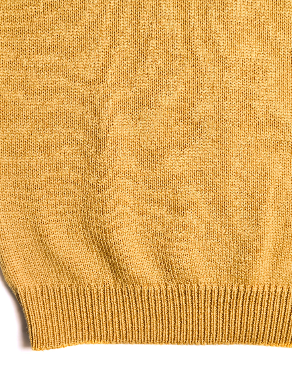 PRADA/ Classic Chunky Knit Crew Neck Sweater Mustard Yellow