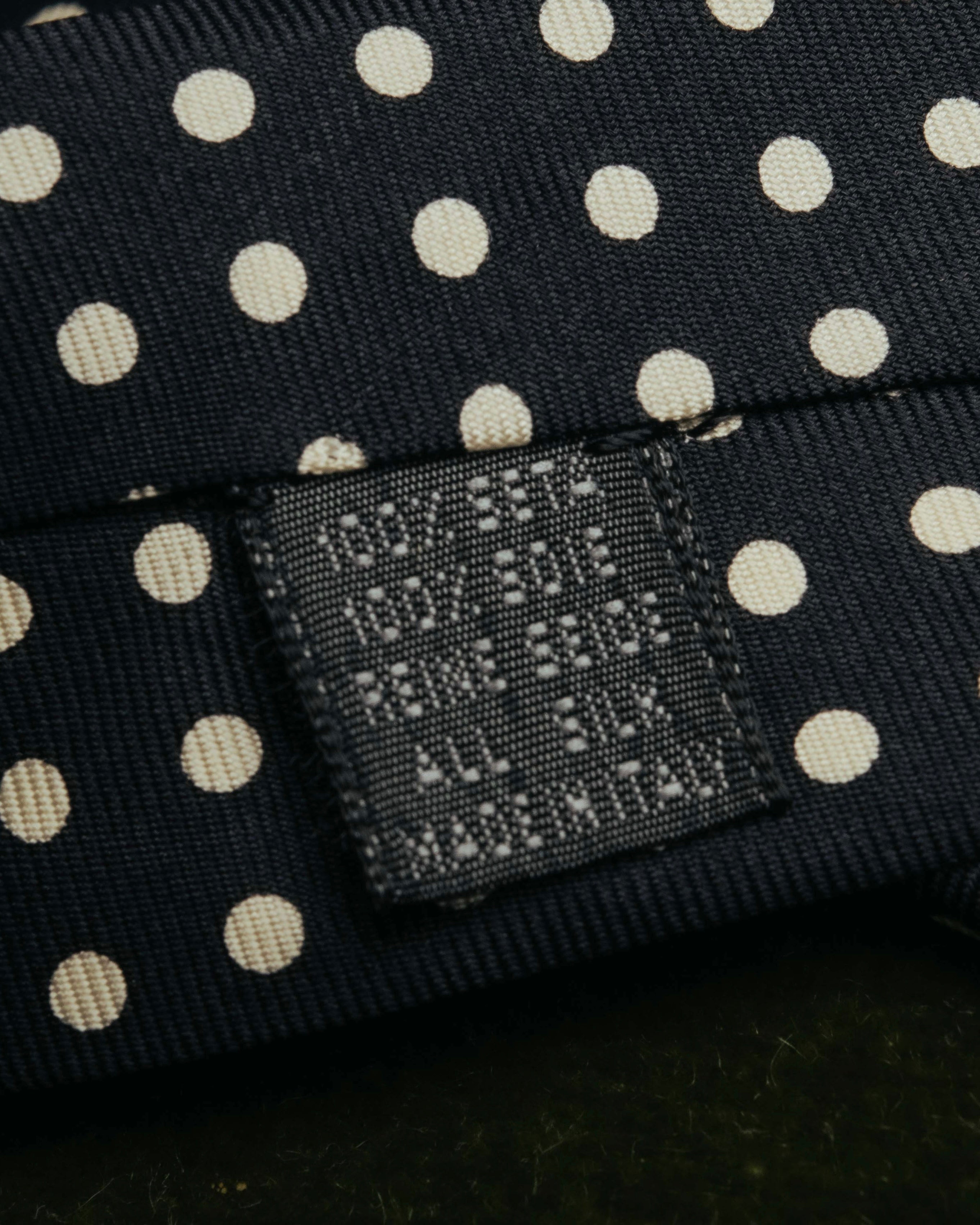 "Jean Paul Gaultier Paris" 90's-00's Graphic dotted silk neck scarf