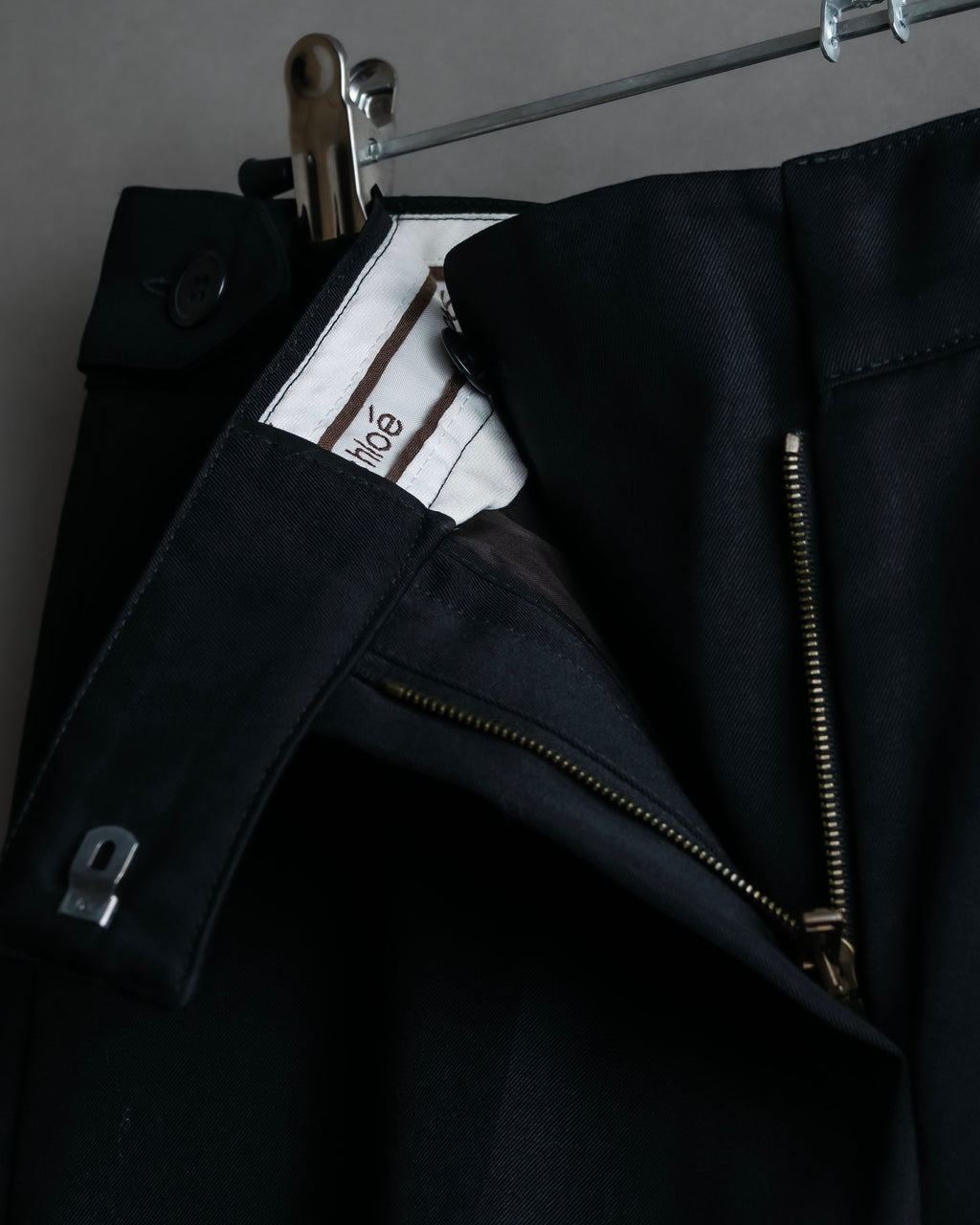 "Chloe" Oversized wool matte black set up