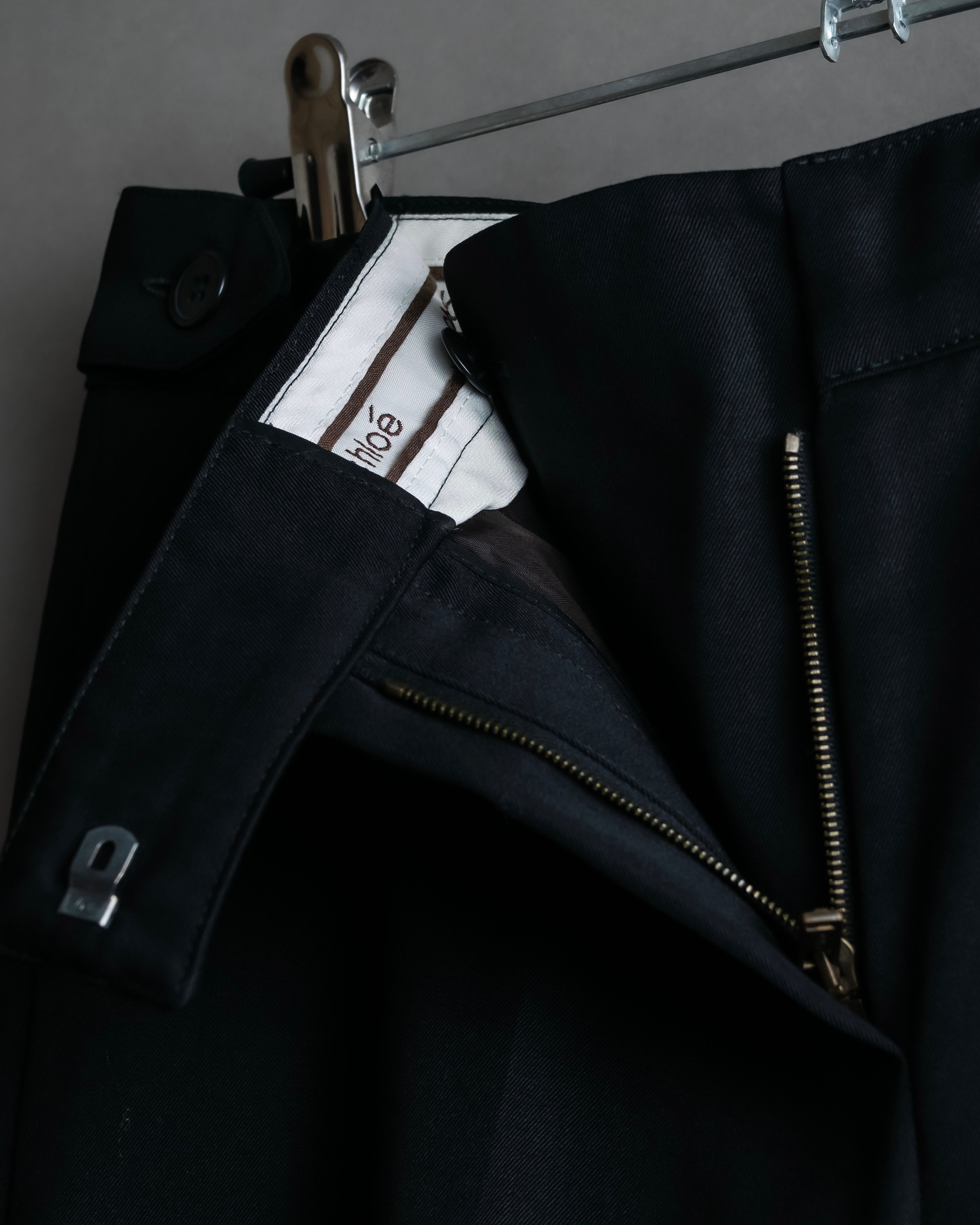 "Chloe" Oversized wool matte black set up