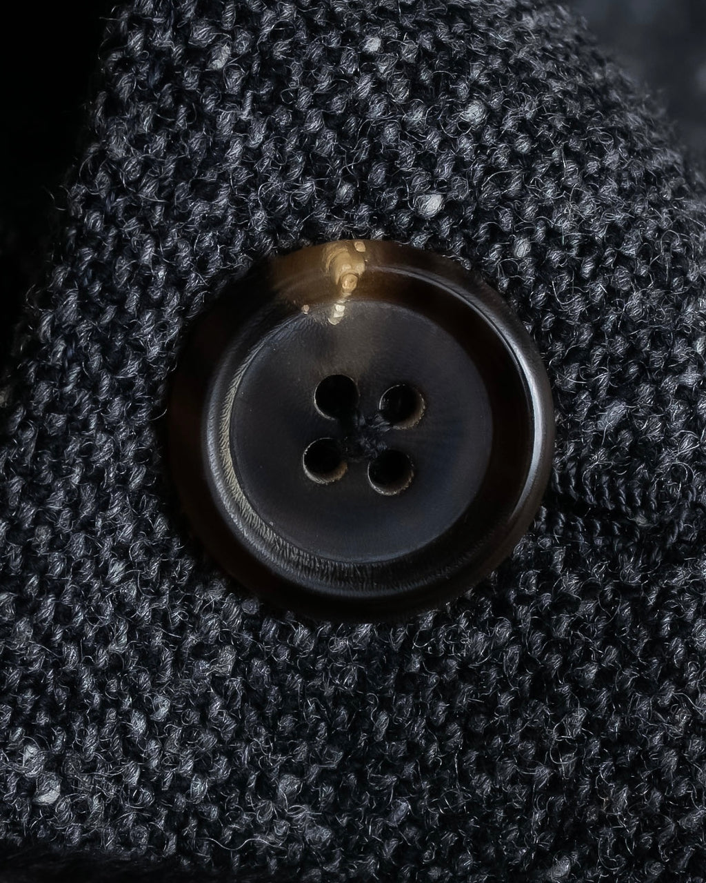 "THOM BROWNE" 3-button napped tweed tailored jacket