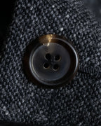 "THOM BROWNE" 3-button napped tweed tailored jacket