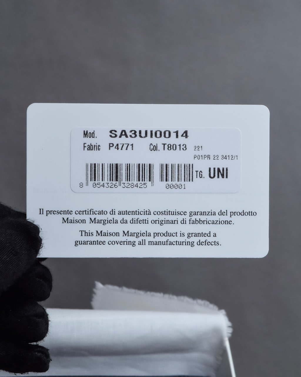 "MAISON MARGIELA" Check pattern gradient design chain shoulder leather wallet bag