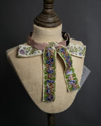 -MOOD Christmas Collections-
"GUCCI" Michele period delicate floral embroidered ribbon tie