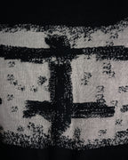 “CHANEL” 90’s-00’s Abstract grid knit top