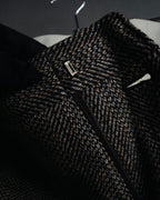 "Burberrys" 90’s Herringbone tweed wool suit set