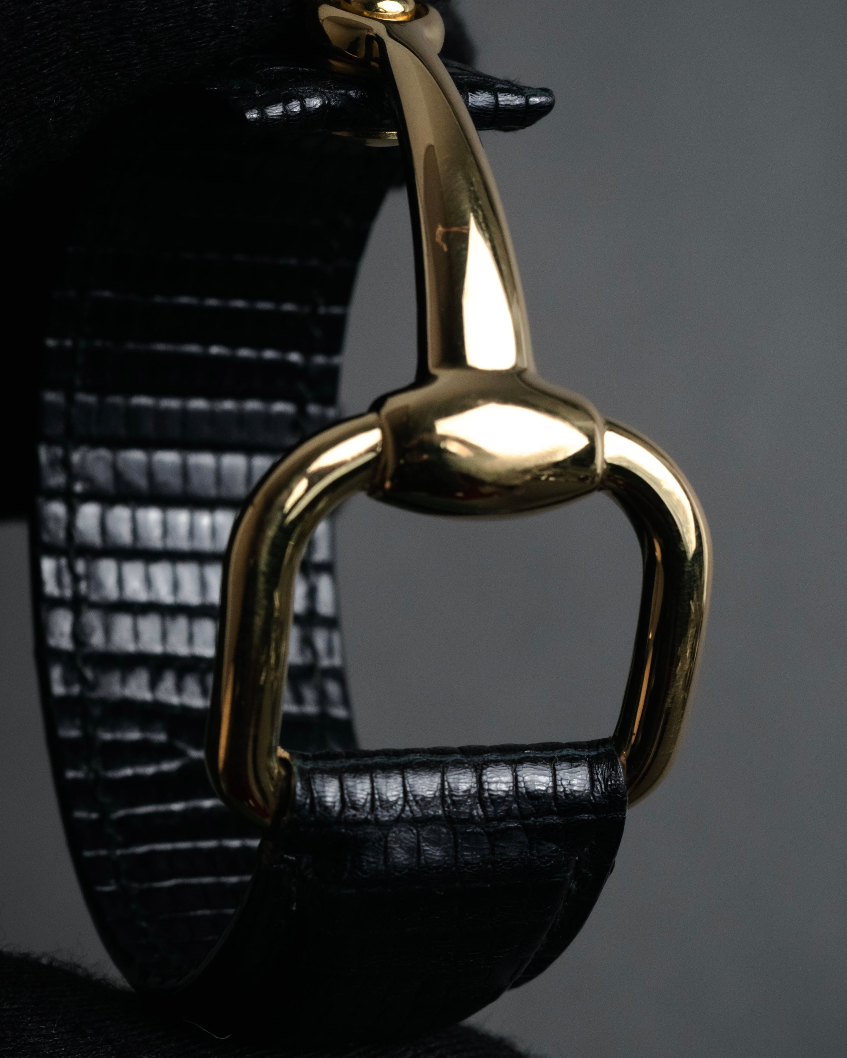 “GUCCI” 90’s-00’s Lizard horsebit bracelet