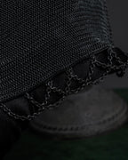 "Vintage metal mesh clasp chain shoulder bag"