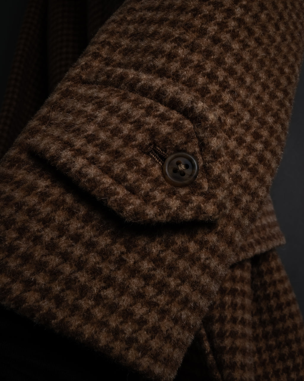 "Burberrys" 80’s-90’s Belted tweed check coat