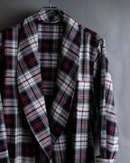 "POLO Ralph Lauren" Check pattern oversized belted gown coat