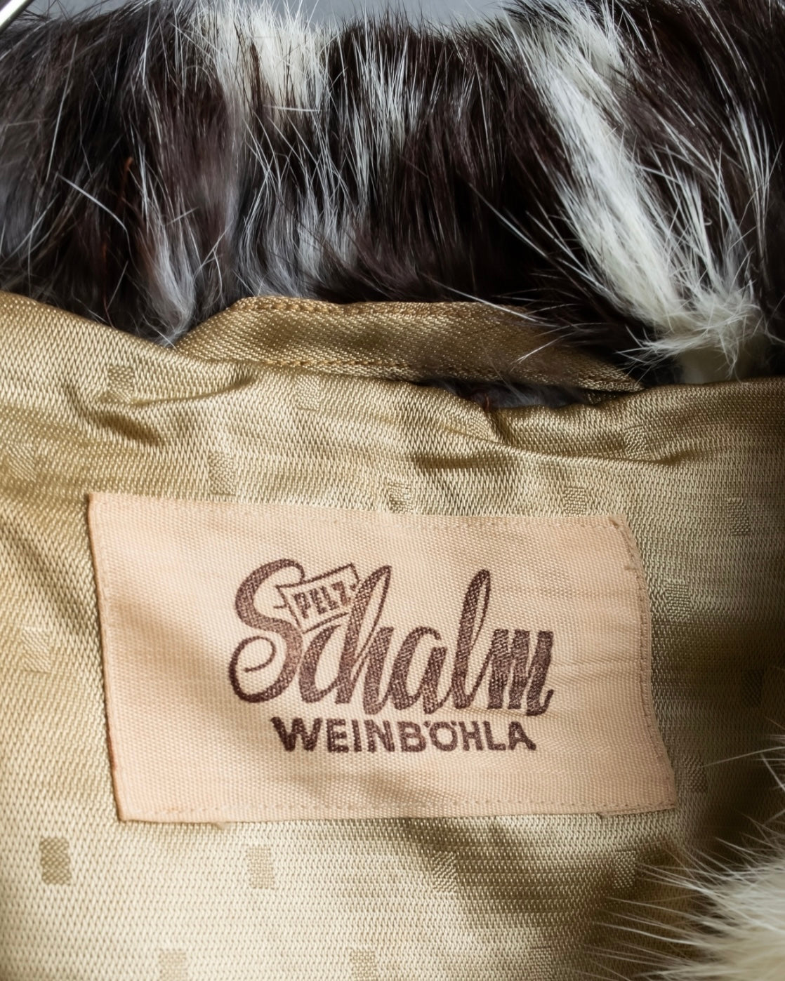 Vintage 100% real rabbit fur long coat