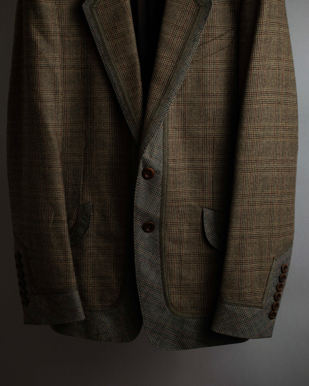 "PAUL SMITH" Flaming detail glen plaid set up