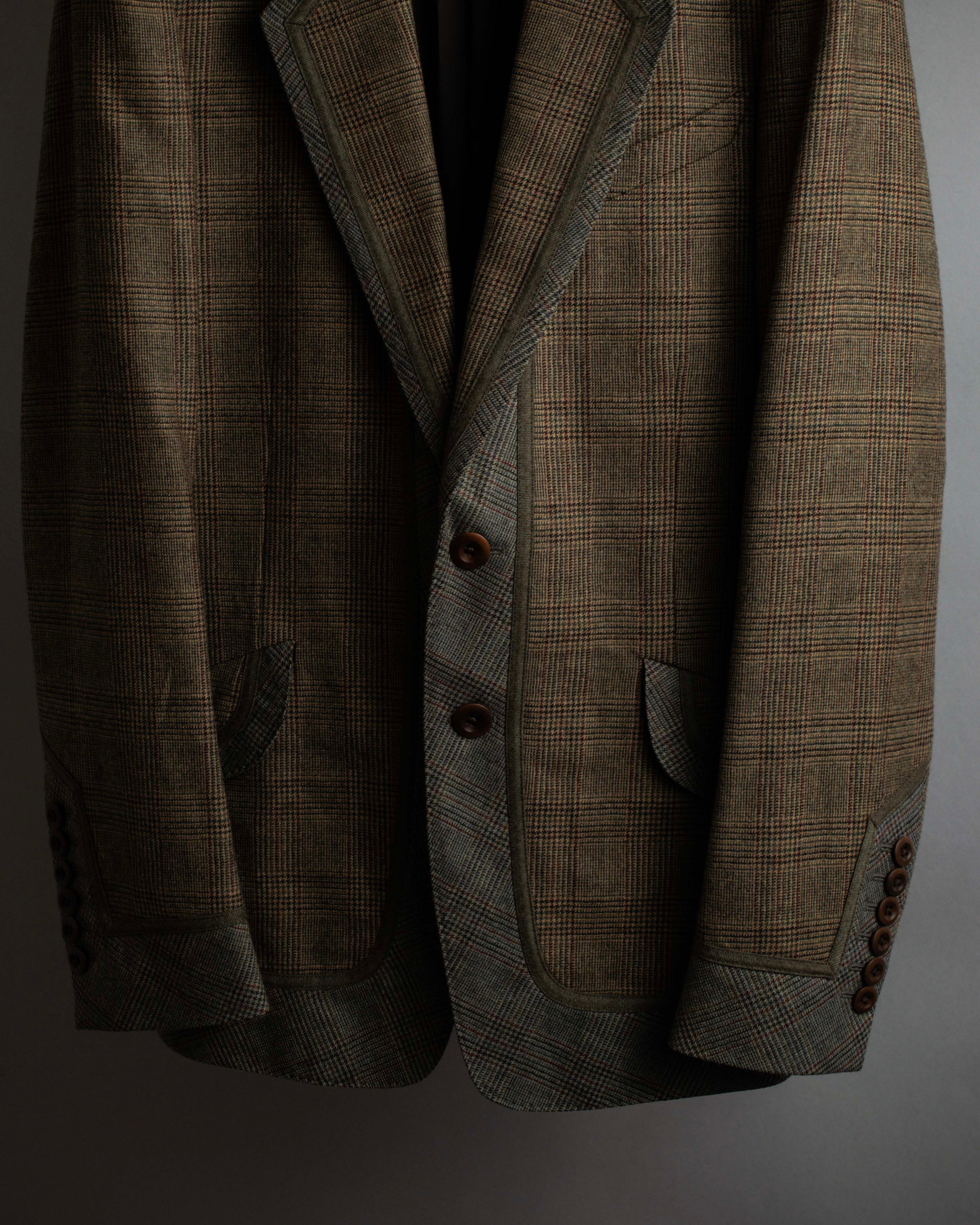 "PAUL SMITH" Flaming detail glen plaid set up