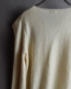 "Saint Laurent" Sequin ribbon design shoulder structure knit