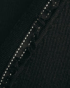 “VALENTINO ROMA” 00’s-10’s Rib knit frilled cardigan
