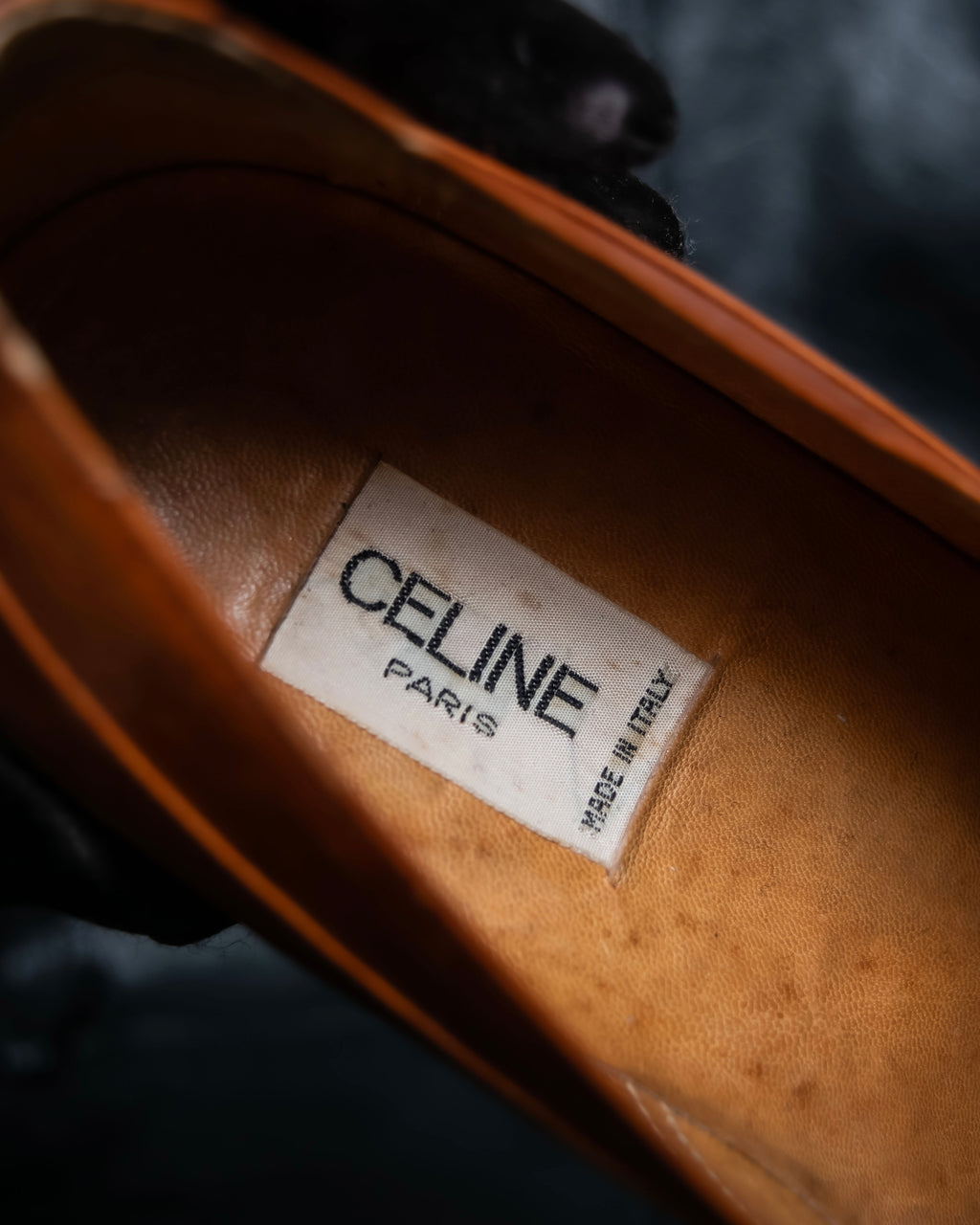 “CELINE” triomphe belt designed loafers