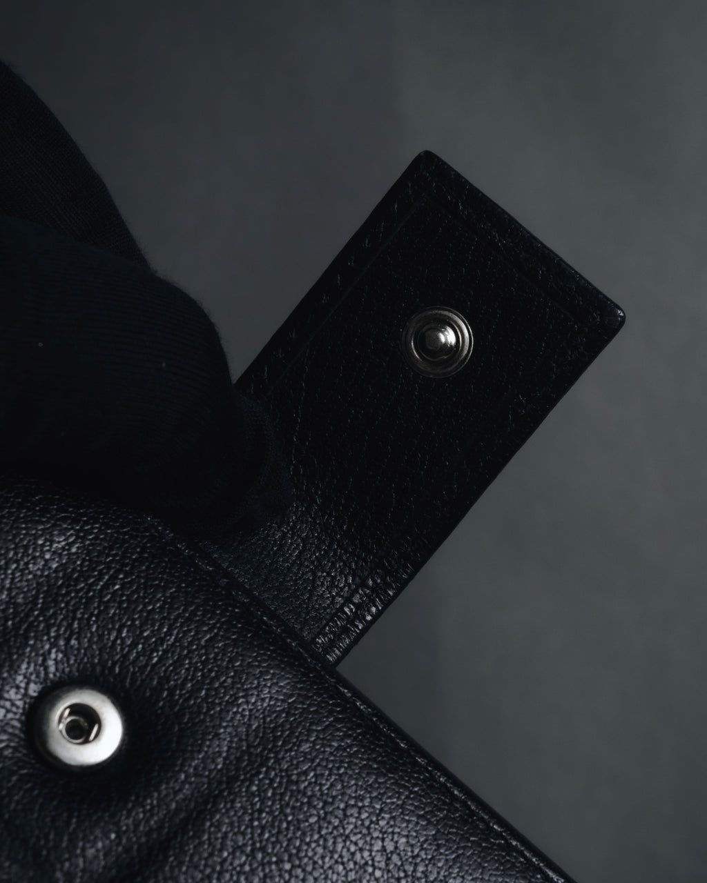 "YVES SAINT LAURENT" Stud-embellished monogram bi-fold wallet