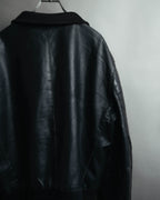 -MOOD MILLÉSIMES- 80’s-90’s softly draped leather bomber jacket