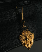 -SPECIAL- “GUCCI” 70’s-80’s Pigskin leather turn lock handbag