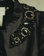 "CELINE" 00's Embellished silk coat