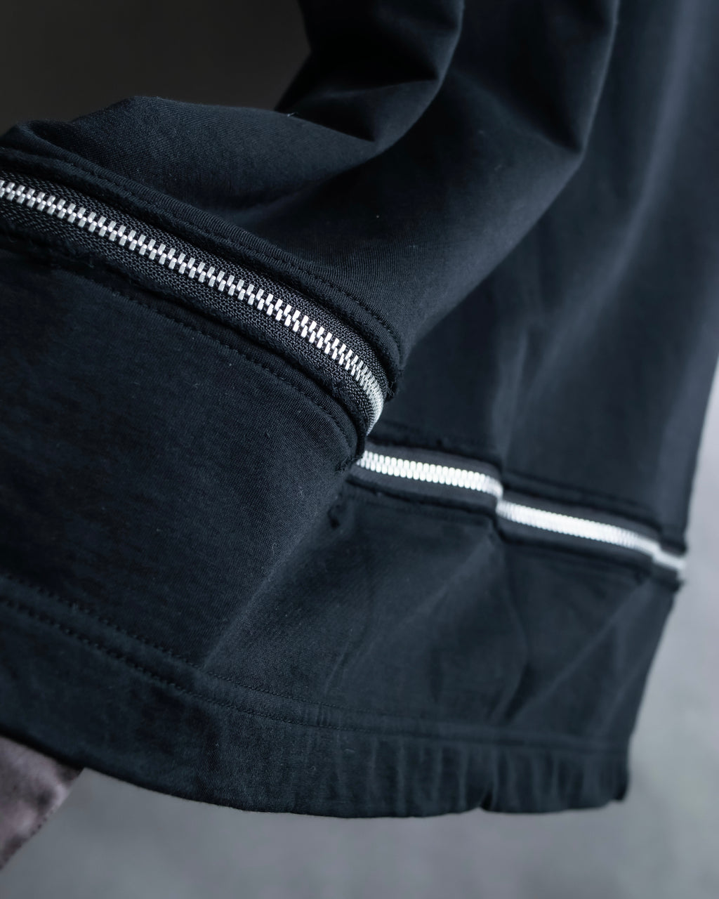 “Comme des Garçons Homme Plus” Zip attached detail T shirt