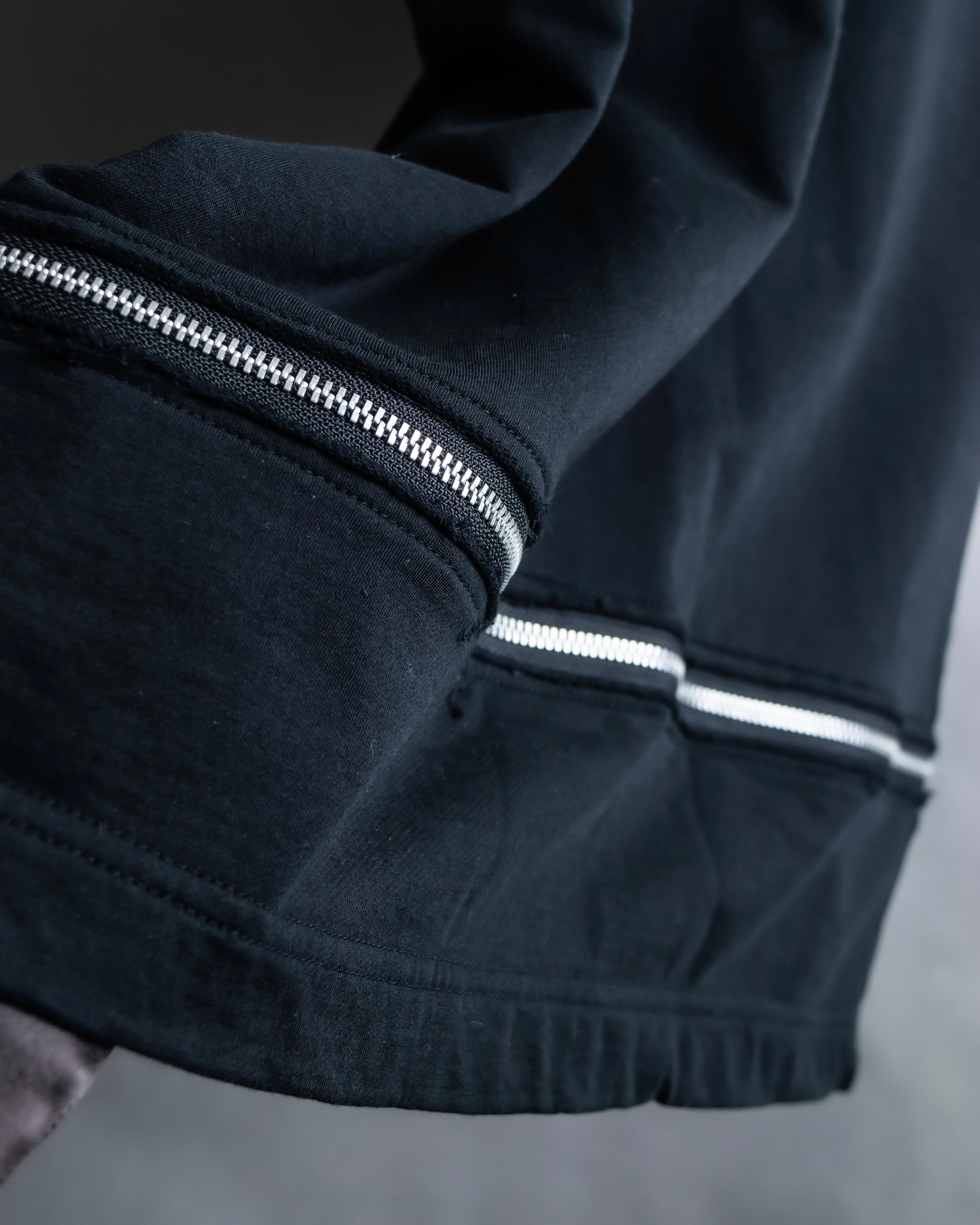 “Comme des Garçons Homme Plus” Zip attached detail T shirt