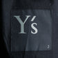 "Y's" No collar cotton short length spencer jacket