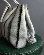 "Vivienne Westwood" Monotone python leather handbag