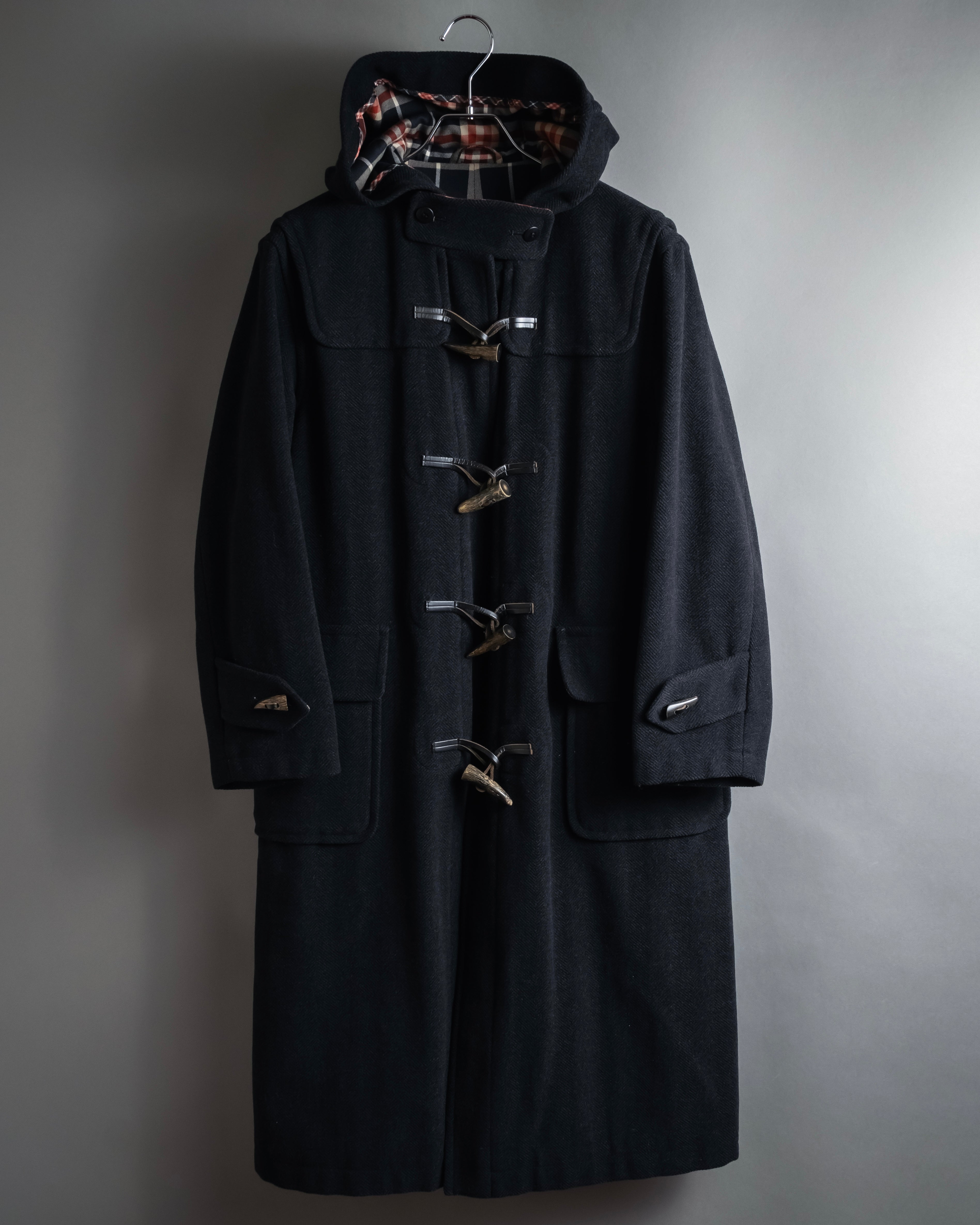"Burberrys" 90’s heritage duffle coat with check-lined hood
