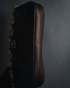 "Salvatore Ferragamo" 2000’s gathered metallic leather ball-link shoulder bag