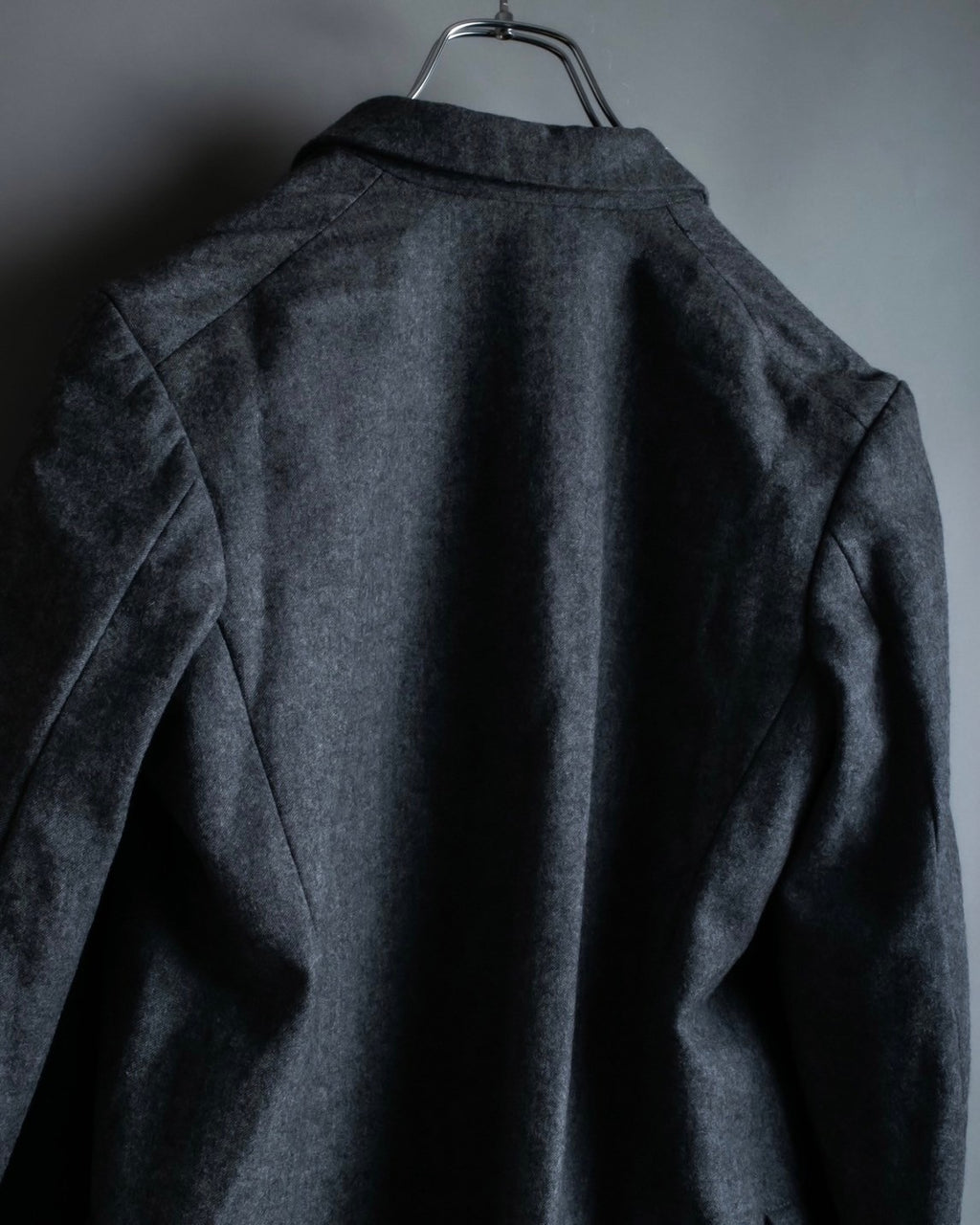 "Comme des Garçons" tailored jacket with stand collar and multiple pockets