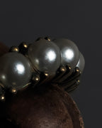 "Christian Dior" Eternity design pearl arrangement gold ring