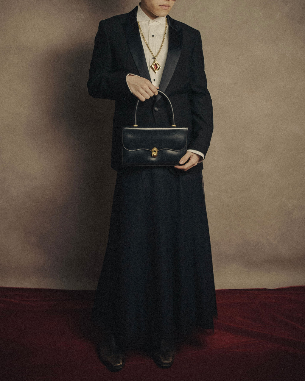 –SPECIAL– “HERMES” 50’s-60’s Escale box calf top handle bag