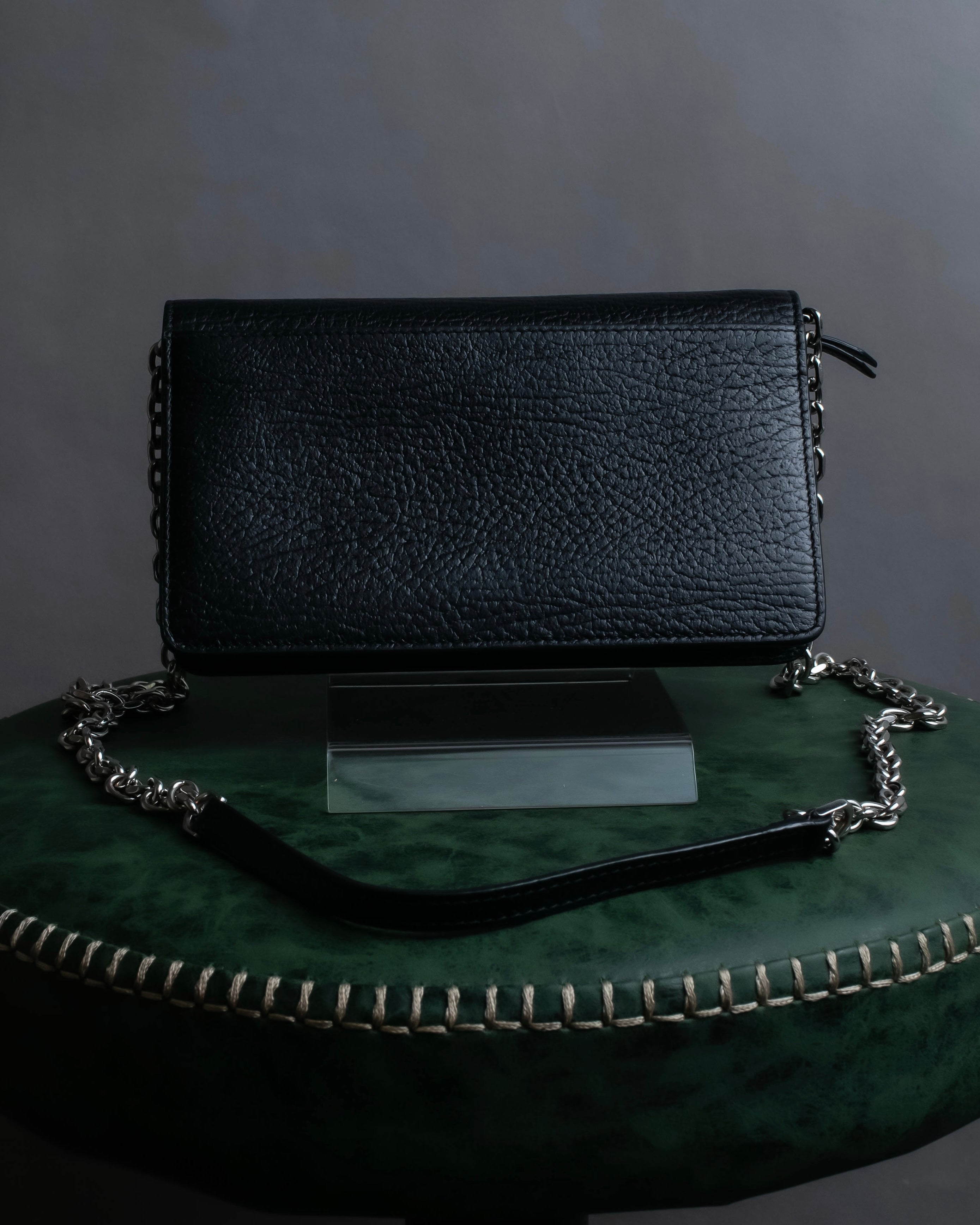 "MAISON MARGIELA" Calf leather chain shoulder wallet bag