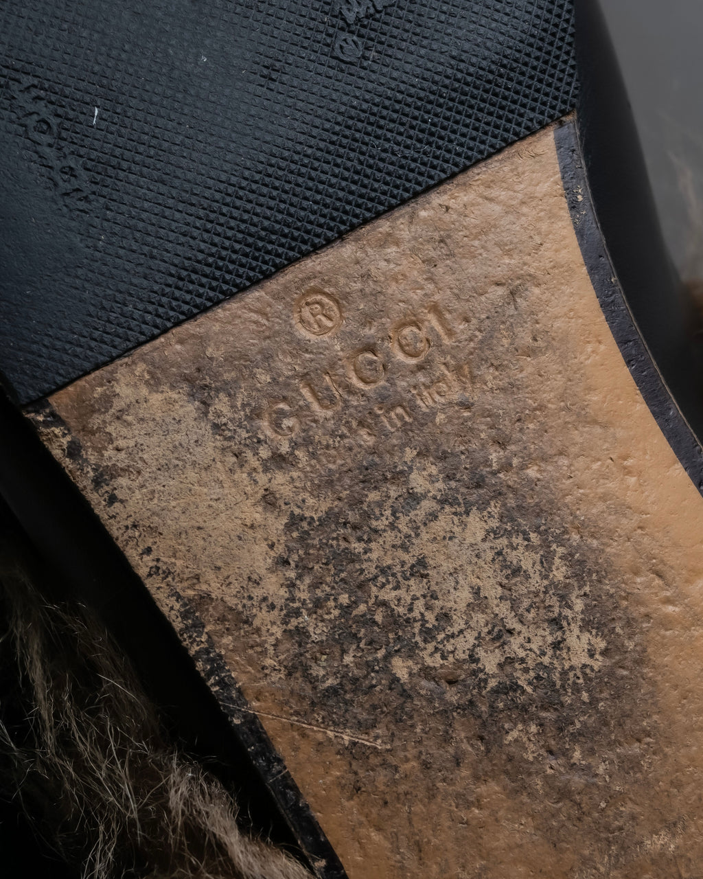 "GUCCI" Horsebit slipper style Princetown loafers