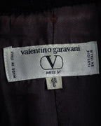 "Valentino Garavani"Shawl collar A-line silhouette long coat
