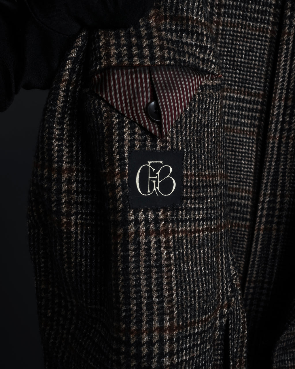 "Ernesto" Glen plaid flannel tailored jacket