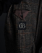 "Ernesto" Glen plaid flannel tailored jacket