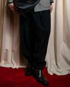 "LOEWE" Deep pleat tapered draped slacks