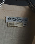"Salvatore Ferragamo" 2000’s virgin wool knit shirt