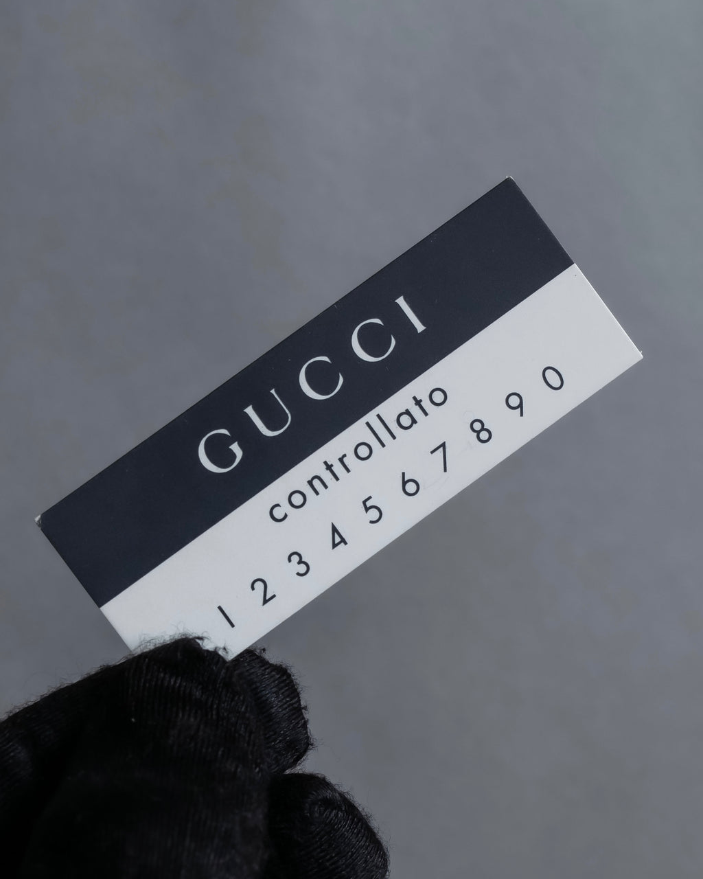 "GUCCI" Horizontally shaped cord-wrapped handle leather bag