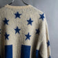 "LIBERAL ARTS" Star pattern oversized knit pullover