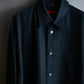 "SIGNUM" Vertical line relaxed fit black shirt