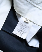 CÉLINE by Phoebe Philo/ Silk Blended Tuck Culottes Pants Navy