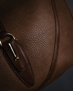 –SPECIAL– "GUCCI" 70’s pigskin horsebit piston hobo bag